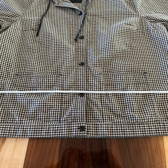 CJ Banks Women’s Button Up Long Sleeve Hooded Shirt - Picture 7 of 8